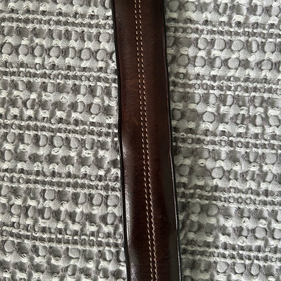 Vintage Coach Brown Leather Belt 34/35 Flawed - Picture 4 of 7